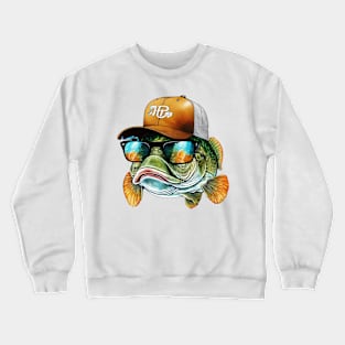 Cool Bass Fish Crewneck Sweatshirt